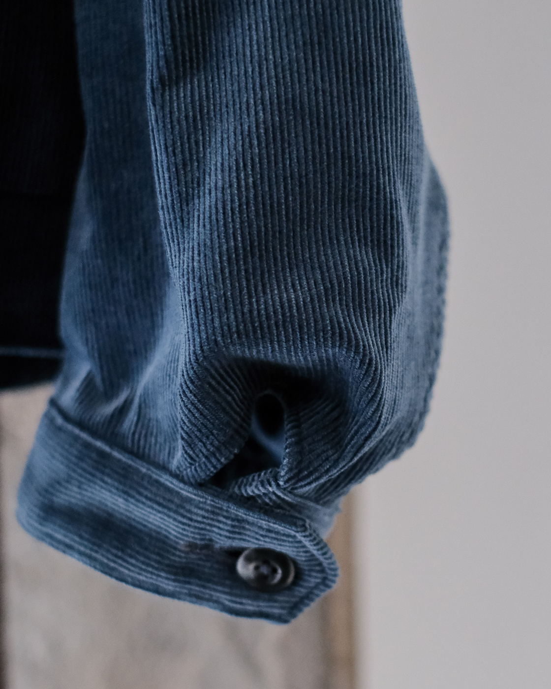 CORDUROY FIELD SHIRT col.Cerulean - Sleepy PEOPLE | スリーピーピープル