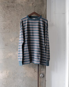 BORDER LS TOP col.Cerulean × Purple BORDER LS TOP col.Cerulean × Purpleのサムネイル