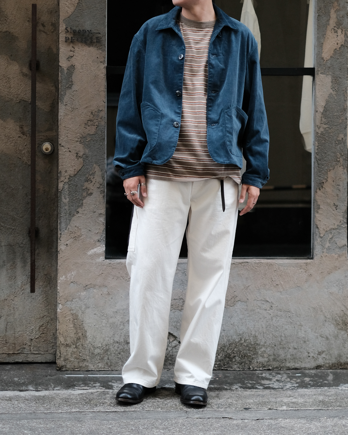 CORDUROY FIELD SHIRT col.Cerulean - Sleepy PEOPLE | スリーピーピープル