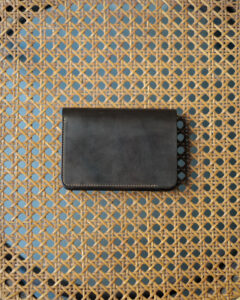 ［flp-26］Short Wallet (Cordovan × DOUBLE) col.Dark Cognac × Brownのサムネイル