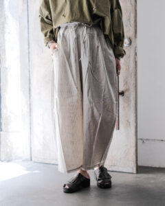STAR (Cotton Brock Print) col.Natural × Black Stripeのサムネイル