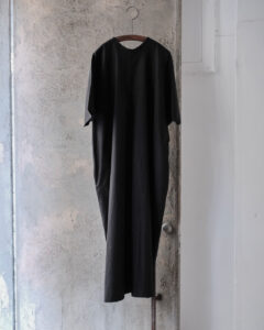 100/2 COTTON BROAD / SHORT-SLEEVE ONEPIECE col.Blackのサムネイル