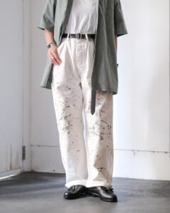 DENIM PAINTER TROUSERS col.O.White (Painted) DENIM PAINTER TROUSERS col.O.White (Painted)のサムネイル