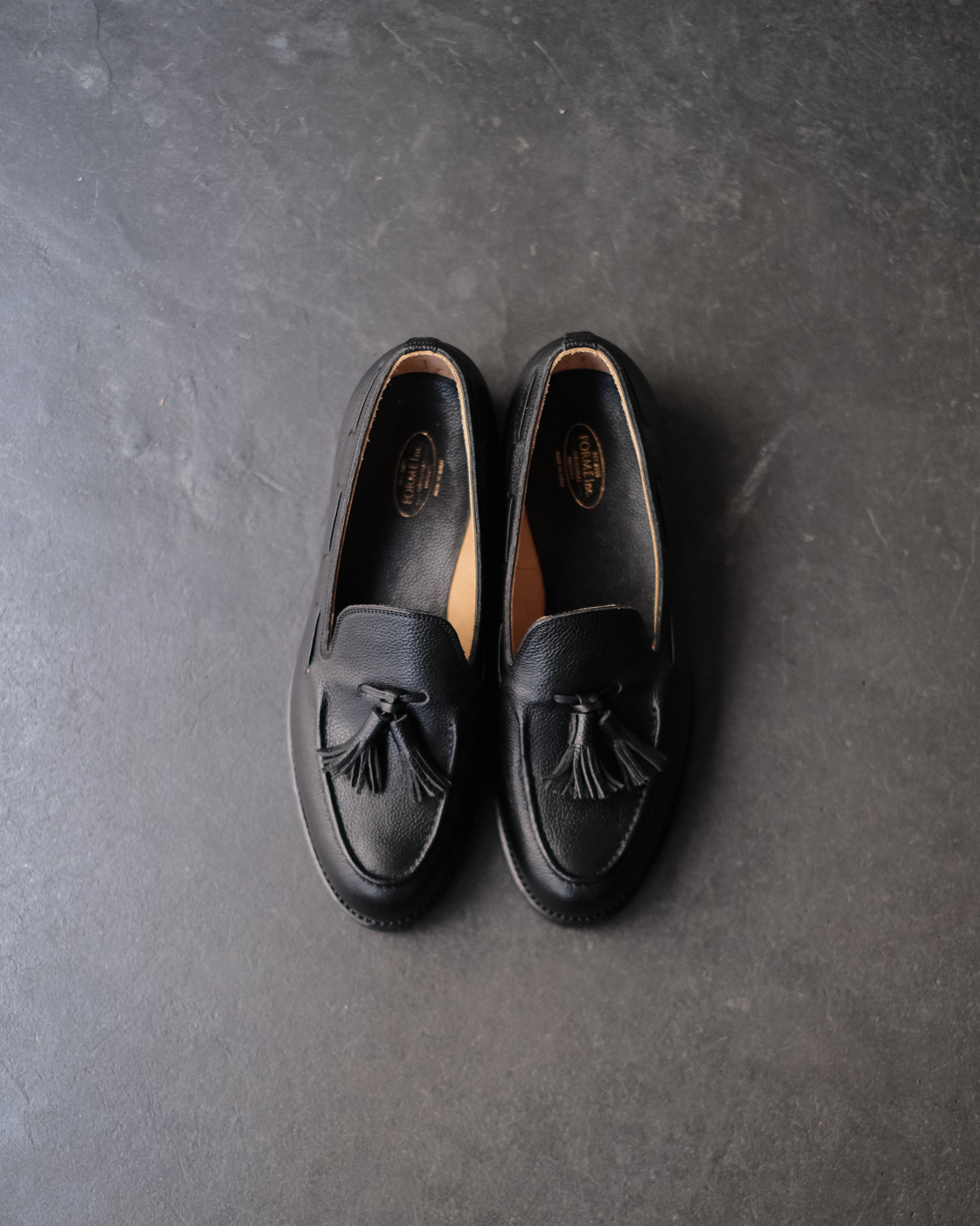 ff-138］Tassel loafer Hand mocca col.Black - Sleepy PEOPLE