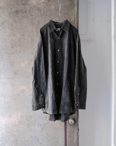 Super oversized regular collar shirt blouson (Sleepy PEOPLE Exclusive Model) col.Sumi ink dyed ［※こちらは8月中旬までにお渡し予定となります。］のサムネイル