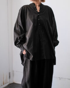 CHURCH SMOCK SHIRT col.Blackのサムネイル