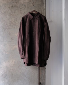 IKLA SHIRT (Paper Cot) col.Ebony IKLA SHIRT (Paper Cot) col.Ebonyのサムネイル