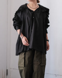 80/1 SUVIN COTTON / BRETAGNE BLOUSE col.Black 80/1 SUVIN COTTON / BRETAGNE BLOUSE col.Blackのサムネイル