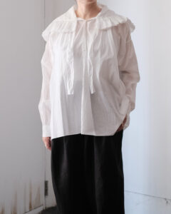 80/1 SUVIN COTTON / BRETAGNE BLOUSE col.White 80/1 SUVIN COTTON / BRETAGNE BLOUSE col.Whiteのサムネイル