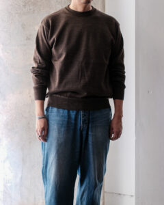W/L CREWNECK KNIT col.Stone Brown W/L CREWNECK KNIT col.Stone Brownのサムネイル