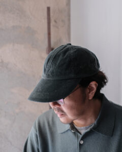 CORDUROY LONG BILL CAP col.Forest CORDUROY LONG BILL CAP col.Forestのサムネイル