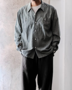 C/W PLAID LS SHIRT col.Viridian C/W PLAID LS SHIRT col.Viridianのサムネイル